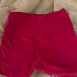 Lululemon hot pink align shorts